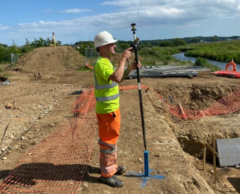 Surveying ACM Staff on site